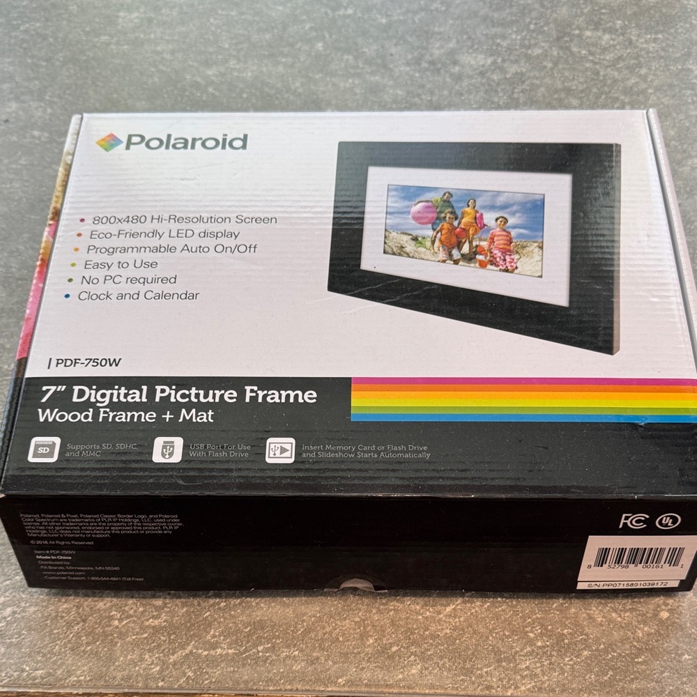 Polaroid Digital Picture Frame - Black